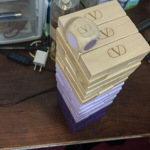Valentino Jenga set with the dice. With dust bag